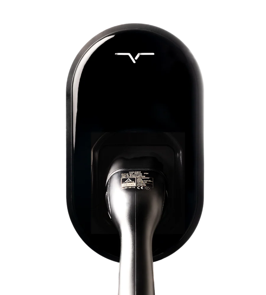 Seven Pro tethered charger with its integrated Type 2 cable